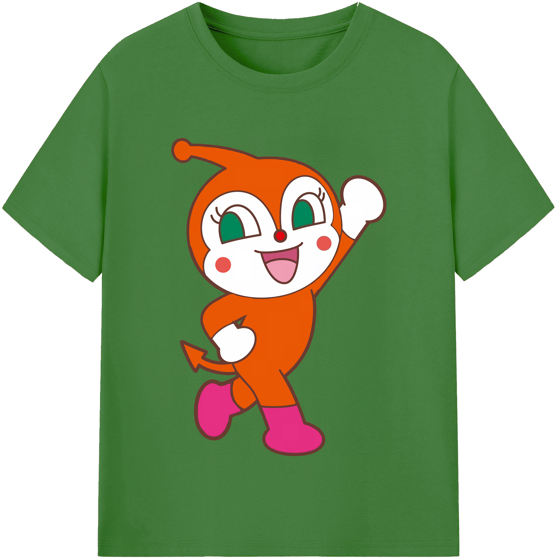 （画像用） アンパンマン Anpanman レディースカジュアルプリントTシャツ（綿100％）